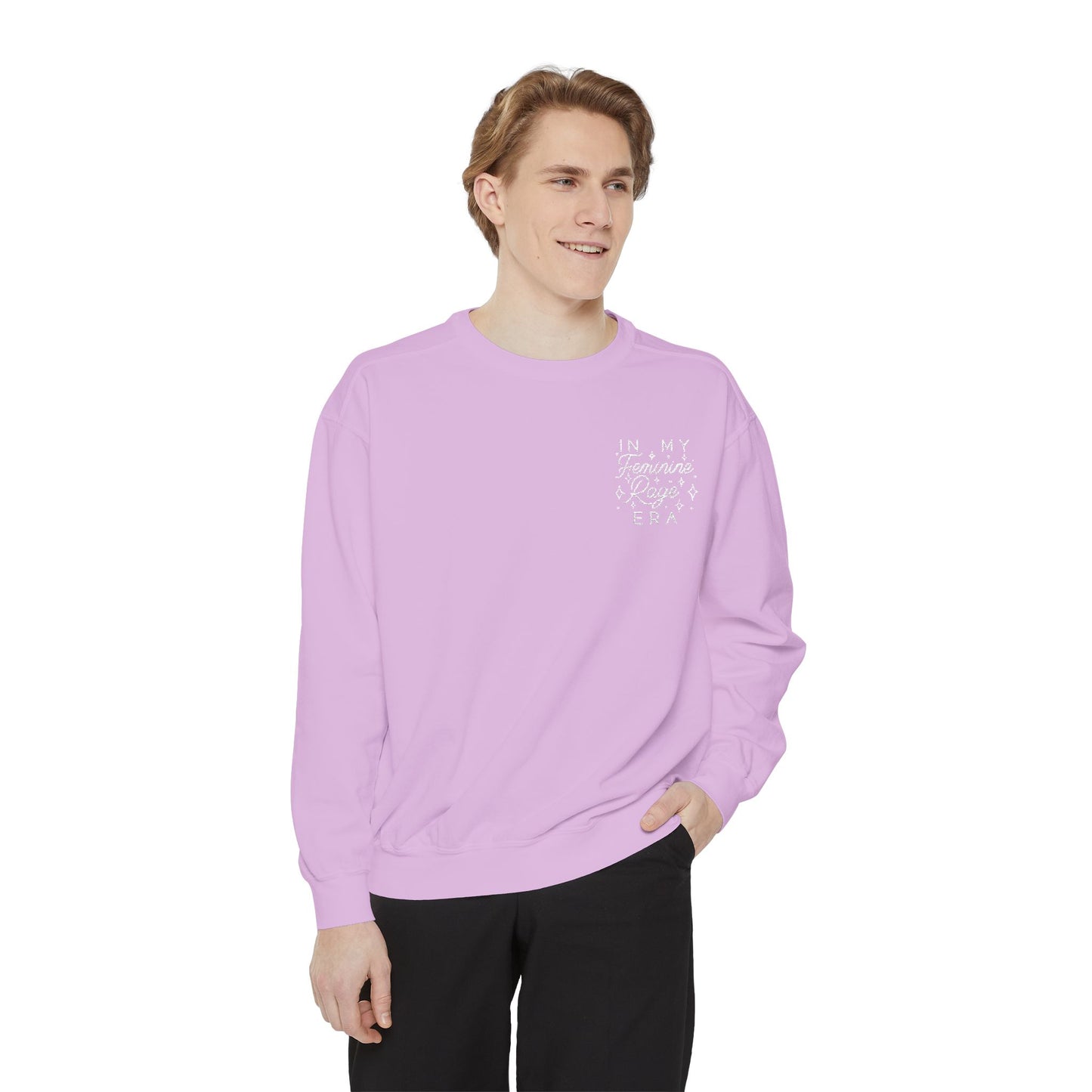 In My Feminine Rage Era Embroidered Sweatshirt
