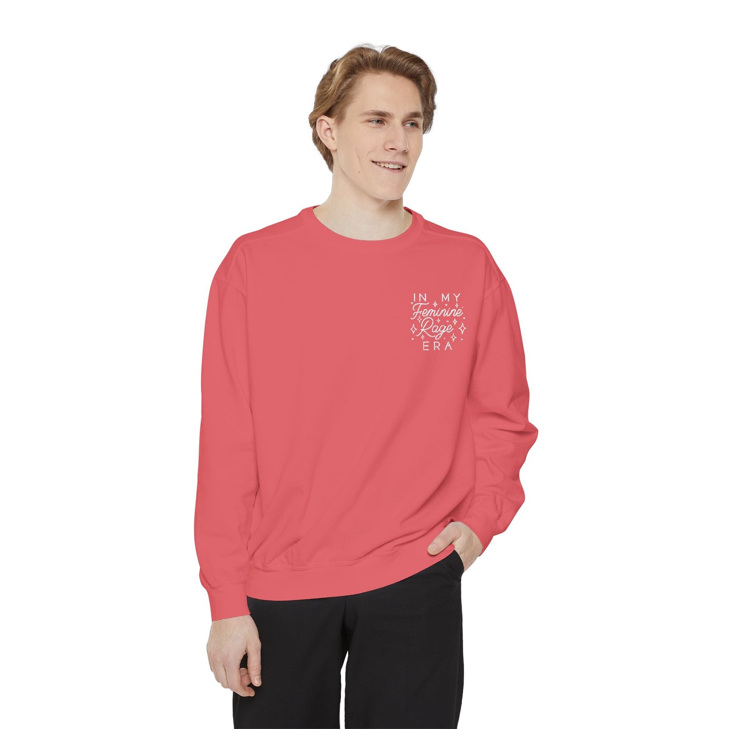 In My Feminine Rage Era Embroidered Sweatshirt